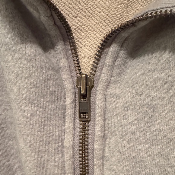 Free People Gray CeCe Oversized Zip Sweatshirt M EUC - Picture 8 of 9